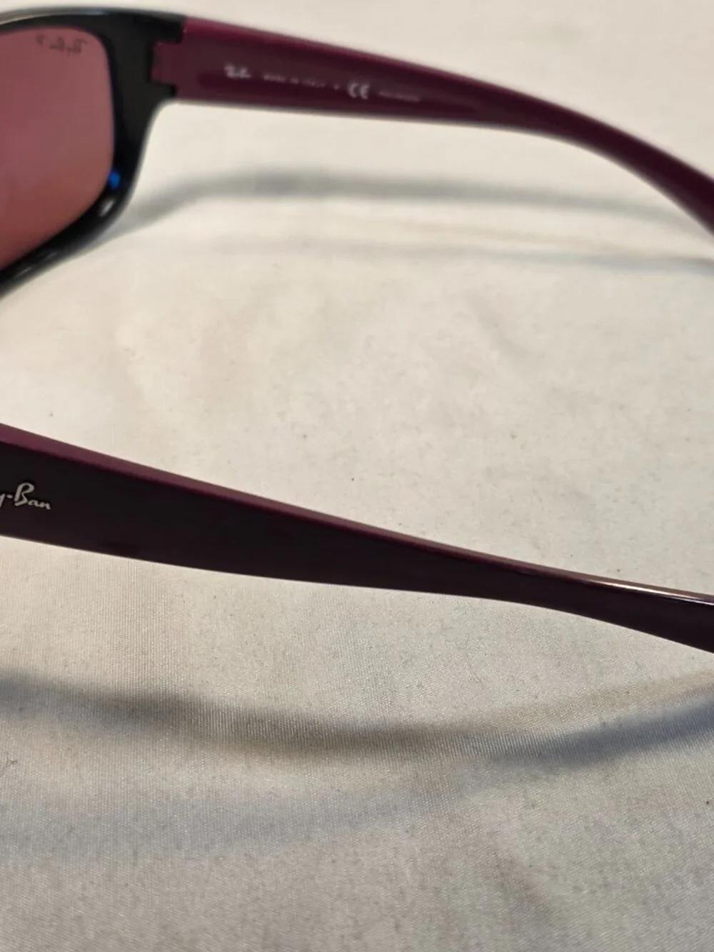 Ray-Ban Sunglasses Maroon and Black Men's rb4300 6434